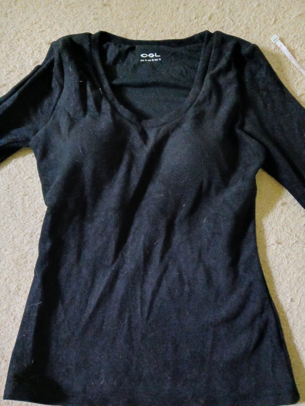 OGL Black Women's Scoop Neck Top